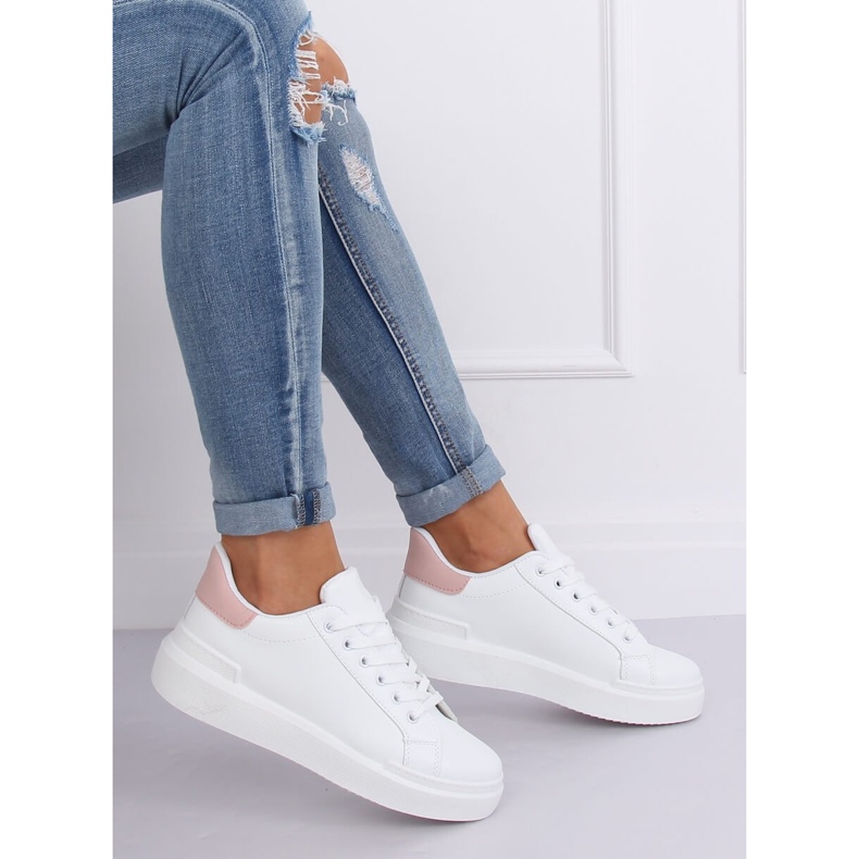 Vita damskor 85-428 VIT / ROSA 2