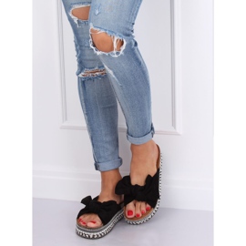 Svarta kvinnors svarta tofflor LK29P Svart 2