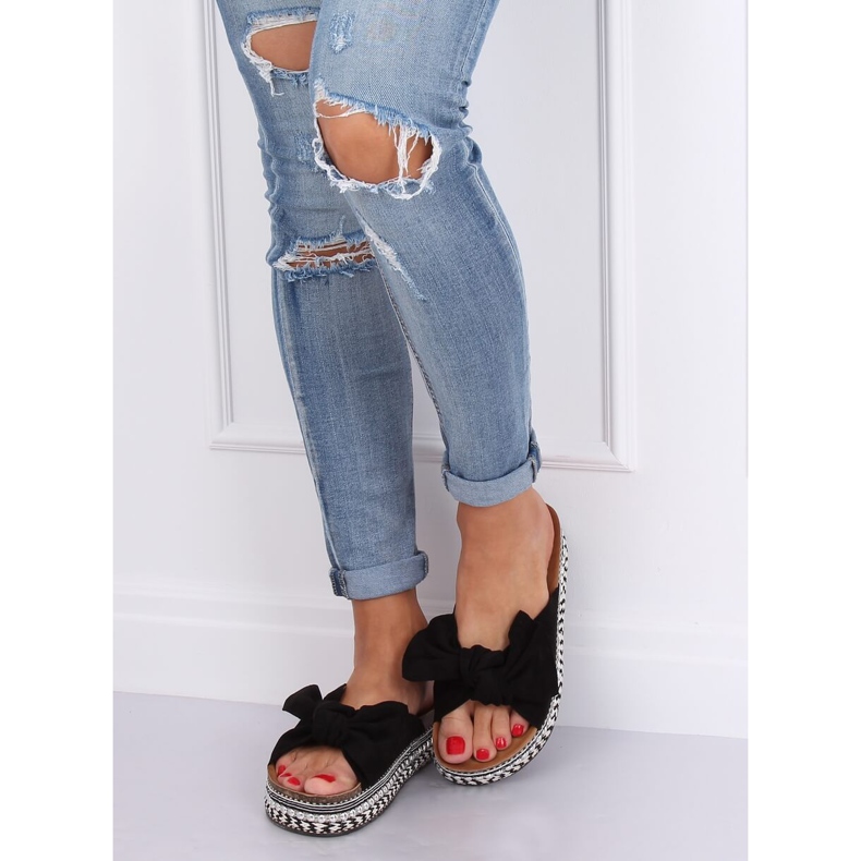 Svarta kvinnors svarta tofflor LK29P Svart 2