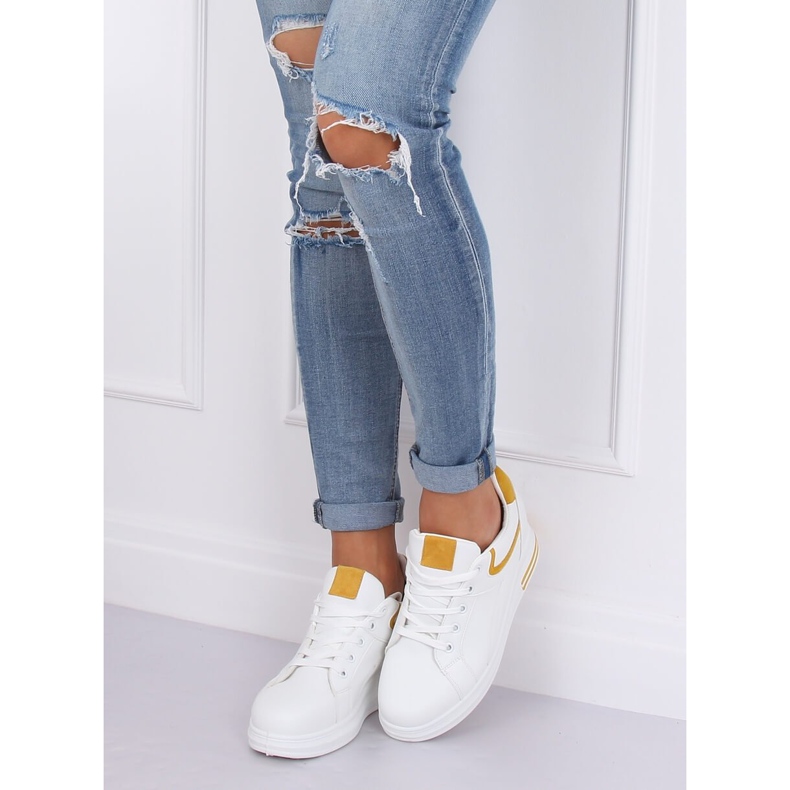 Vita HY-231 Yellow wedge sneakers gul 1