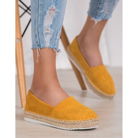 Small Swan Gul mocka Espadrilles 1