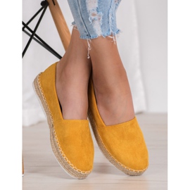Small Swan Gul mocka Espadrilles 2