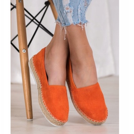 Small Swan Orange mocka Espadrilles 2