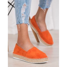 Small Swan Orange mocka Espadrilles 1