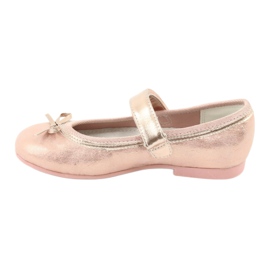 Golden Rose Ballerinas med rosett American Club GC03 / 20 rosa gul 2
