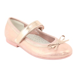 Golden Rose Ballerinas med rosett American Club GC03 / 20 rosa gul 1