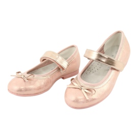 Golden Rose Ballerinas med rosett American Club GC03 / 20 rosa gul 3