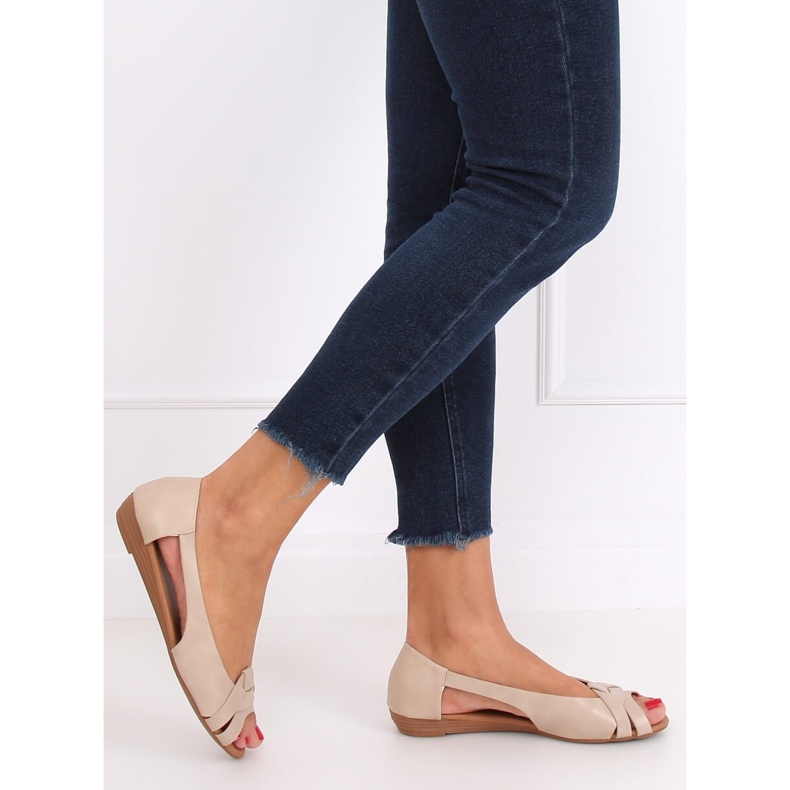 Ballerina skuren beige CC221P Beige 1