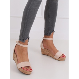 Sandaler på korkkile beige LL-228P Beige 1