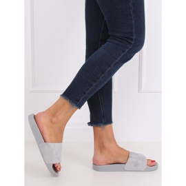 Enkla grå tofflor CK98 Grå brun 2