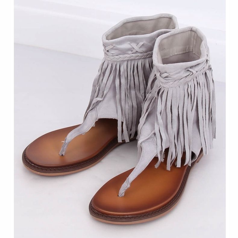 Grå flip-flops med överdel NS129P Grå 1