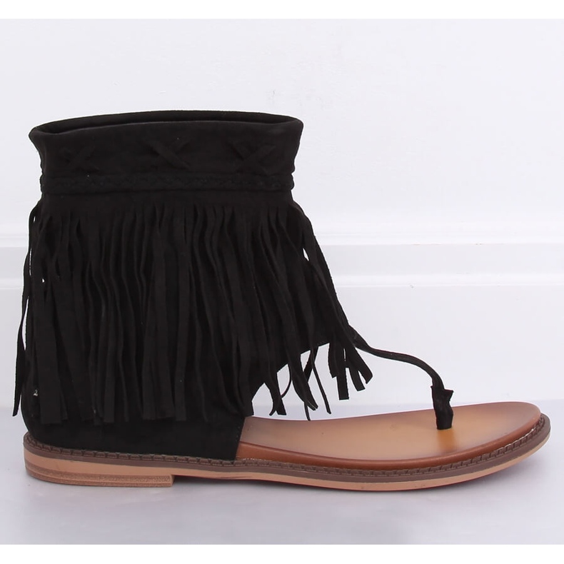 Svarta flip-flops med överdel NS129P Svart 1