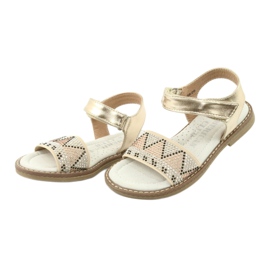American Club Girls 'Gold Sandals med paljettläderinsats GC08/20 gyllene 3