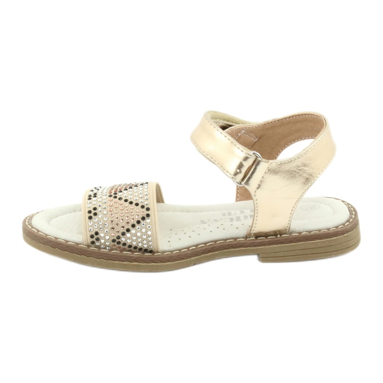 American Club Girls 'Gold Sandals med paljettläderinsats GC08/20 gyllene 2