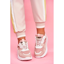 SEA Kvinnors sportskor Sneakers Vit och Rosa Martina 2