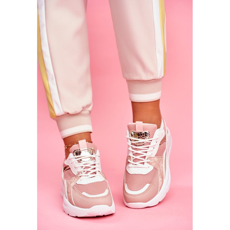 SEA Kvinnors sportskor Sneakers Vit och Rosa Martina 2