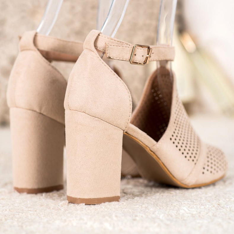 Small Swan Eleganta öppen sandaler beige 2