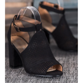 Small Swan Eleganta öppen sandaler svart 2