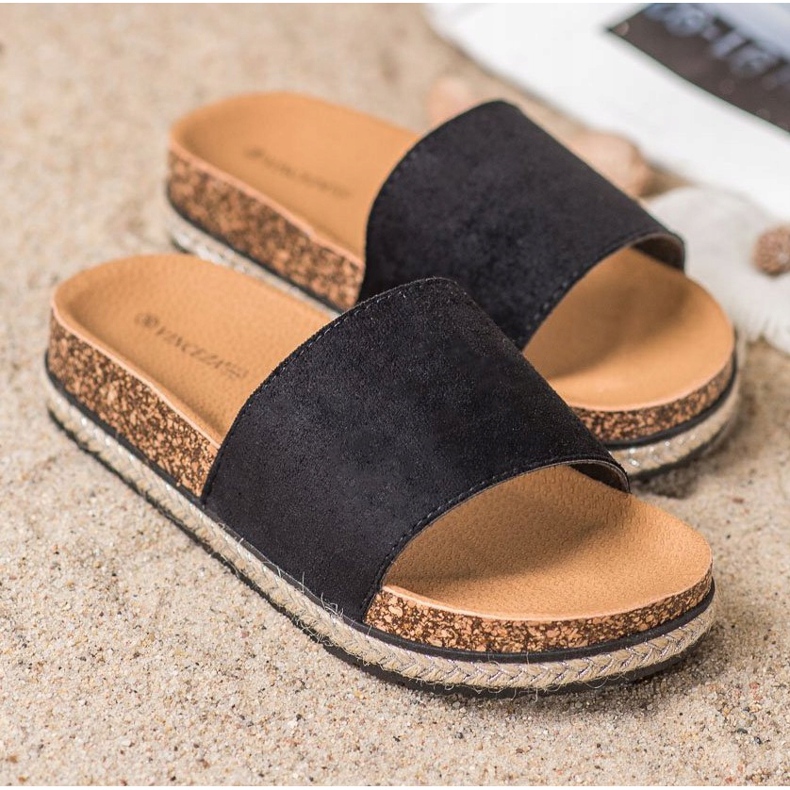 Svarta VINCEZA tofflor 1