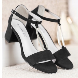 Goodin Eleganta högklackade sandaler svart 1