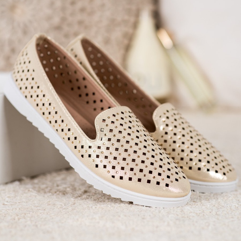 Renda Snygga herrar med kristaller gul 1