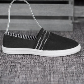 SHELOVET Bekväma slip-on sneakers svart 1