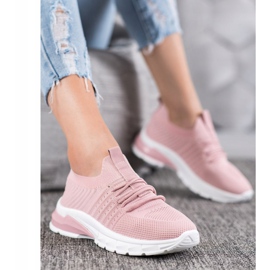 Bella Paris Openwork sneakers rosa 1