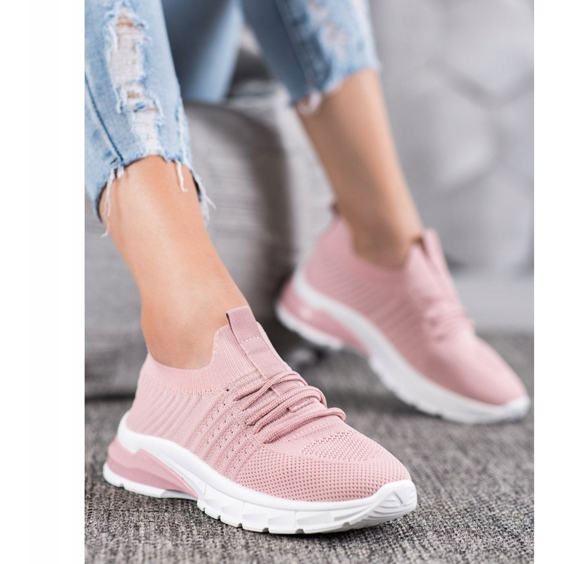 Bella Paris Openwork sneakers rosa 1