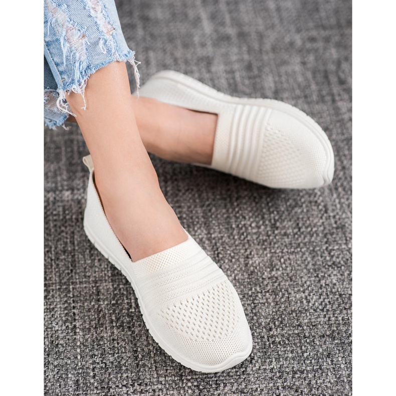 SHELOVET Bekväma Openwork Slipons brun 2