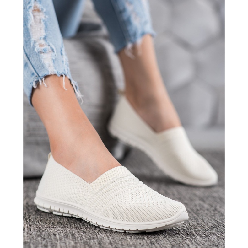 SHELOVET Bekväma Openwork Slipons brun 1