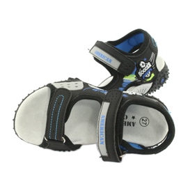 American Club Sandaler läderinsats HL21/20 svart/blå 4