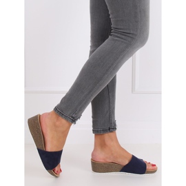 Marinblå tofflor G186P Navy 2