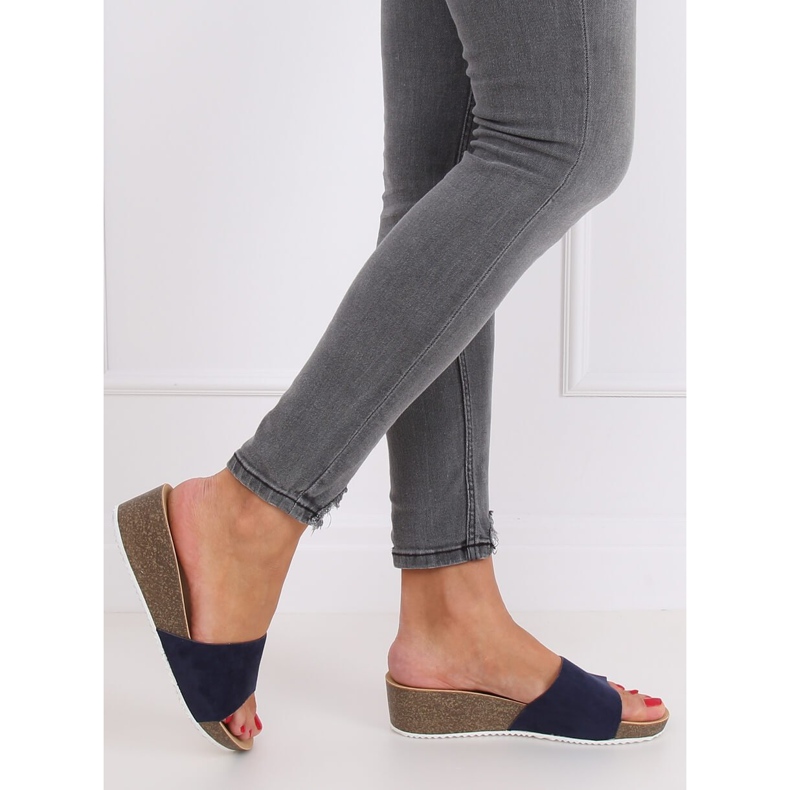 Marinblå tofflor G186P Navy 2