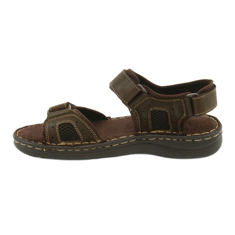 Bekväma American Club CY13 / 20 -lädersandaler brun 2