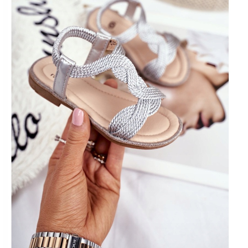 FRROCK Lamados sandaler för barn grå 2