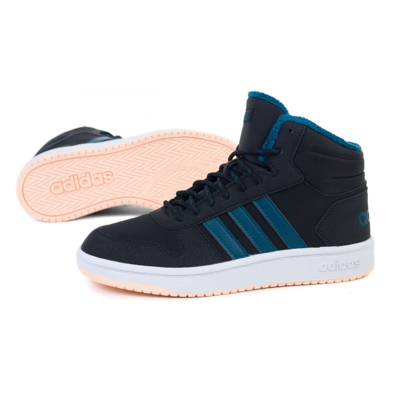 Adidas Hoops Mid 2.0 K Jr EE6703 skor svart 1