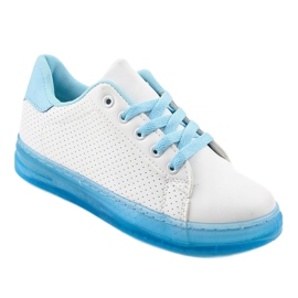 Vita sneakers H-33 sneakers blå 1