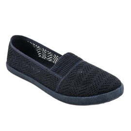 CB1711-47 marinblå slip-on sneakers 1