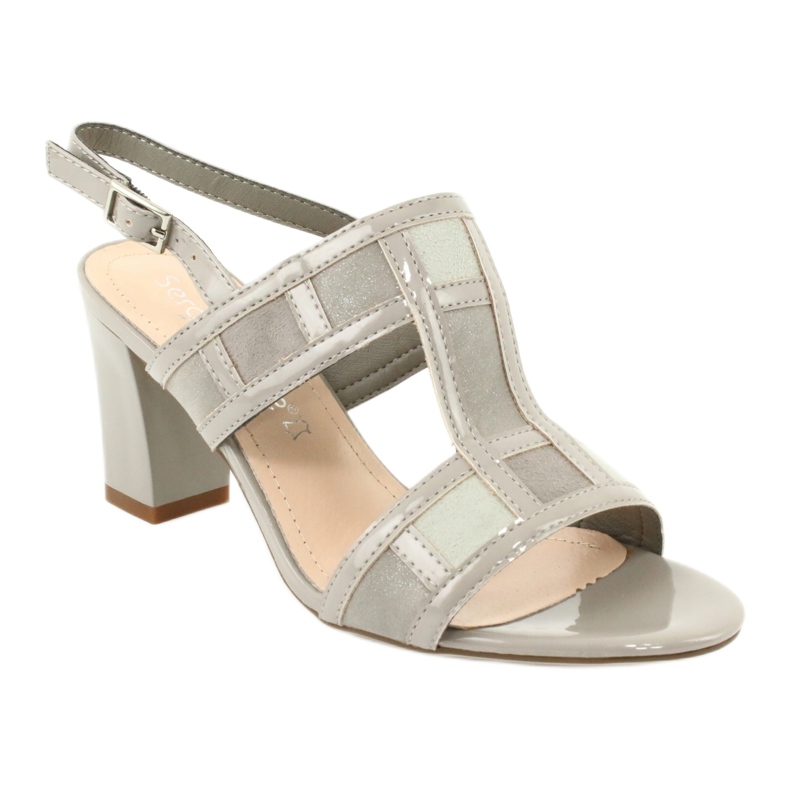 Sandaler på stolpen på Sergio Leone SK814 fotled grå 1