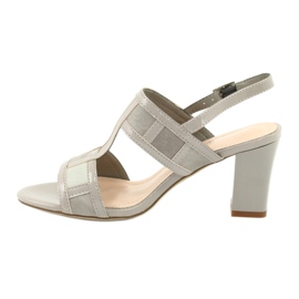 Sandaler på stolpen på Sergio Leone SK814 fotled grå 2