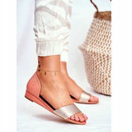 Sandaler för kvinnor Maciejka Leather Peach 1971 Nomara orange gul 1