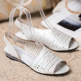 Goodin Glänsande silver sandaler grå 1