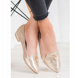 Goodin Glänsande gyllene ballerinor 1