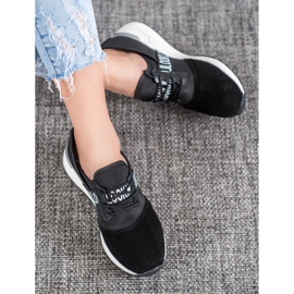 Titta VINCEZA lädersneakers svart 1