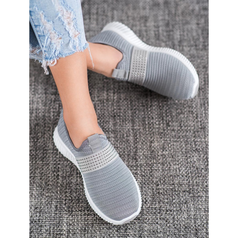 SHELOVET Slip-on sportskor grå 2