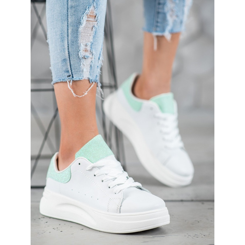 SHELOVET Sportskor På Plattformen vit 1