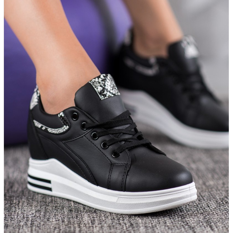 Lovery Wedge Sneakers svart 1