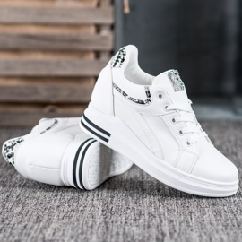 Lovery Wedge Sneakers vit 1