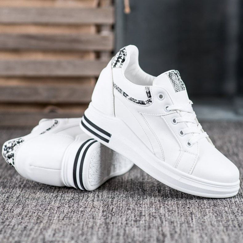 Lovery Wedge Sneakers vit 1