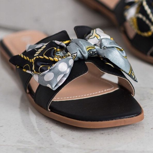 SHELOVET Eleganta tofflor svart 2